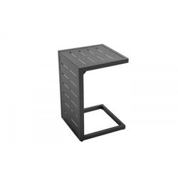 Mesa Auxiliar de Jardín de Aluminio Inari Coal Gris oscuro, 36x36x55 cm