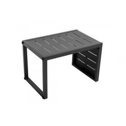 Mesa Auxiliar de Jardín de Aluminio Inari Coal Gris oscuro, 36x36x55 cm
