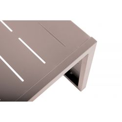 Mesa Auxiliar de Jardín de Aluminio Inari Muscade Topo, 36x36x55 cm