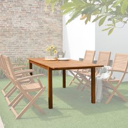 Extendable wooden outdoor table, 150-200x90x75 cm 6-8 People