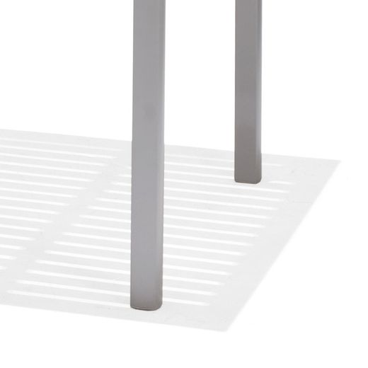 Wood and Aluminum Garden Table 150x89.3x74.40 cm 6 People