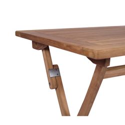 Honey-colored teak garden dining set | Naga + Mati