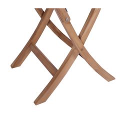 Teak Wood Folding Garden Table in Honey, 70 x 70 x 76.2 cm | Naga