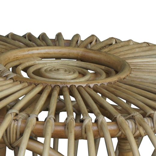 Rattan bord i natur, Ø 73 x 39 cm | Parma