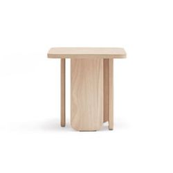 Light natural wood corner table, 48 x 48 x 48 cm | Arq