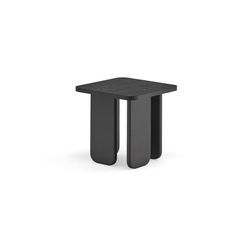Table d'angle en bois noir, 48 x 48 x 48 cm | Cambre