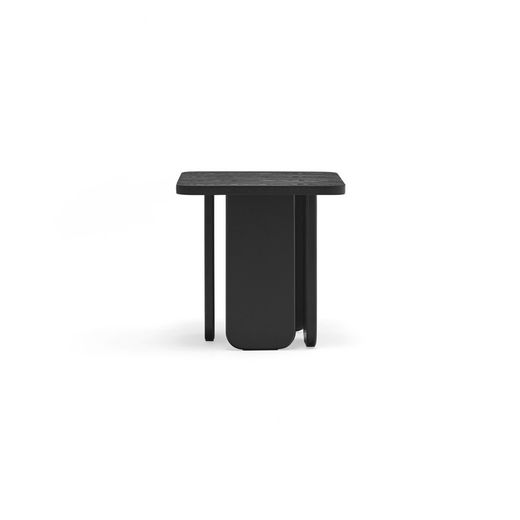 Table d'angle en bois noir, 48 x 48 x 48 cm | Cambre