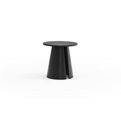 Mesa de rincón de madera en negro, 50 x 50 x 50,1 cm | Cep