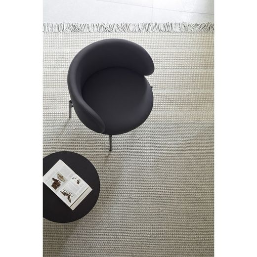 Black wooden corner table, 50 x 50 x 50.1 cm | Cep