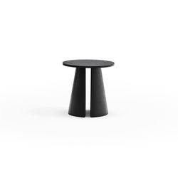 Mesa de rincón de madera en negro, 50 x 50 x 50,1 cm | Cep