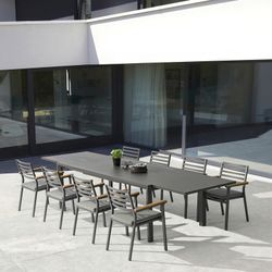 Garden dining set in anthracite aluminum | Noosa + Broome