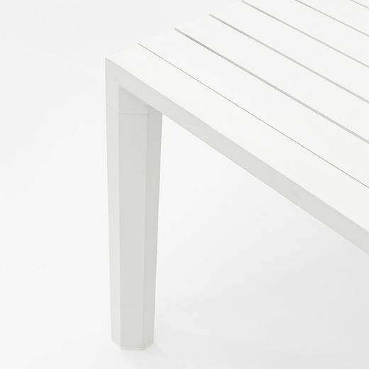 Ausziehbarer Aluminiumtisch in Weiß, 220-340 x 90,8 x 75,5 cm | Noosa