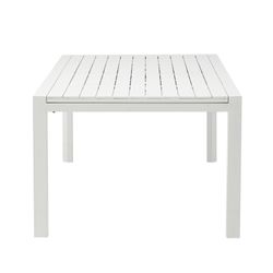 Ausziehbarer Aluminiumtisch in Weiß, 220-340 x 90,8 x 75,5 cm | Noosa