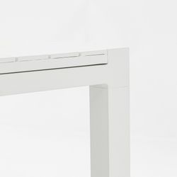 Ausziehbarer Aluminiumtisch in Weiß, 220-340 x 90,8 x 75,5 cm | Noosa