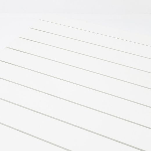 Ausziehbarer Aluminiumtisch in Weiß, 220-340 x 90,8 x 75,5 cm | Noosa