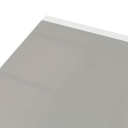 Utdragbart aluminium- och glasbord i vitt och grått, 150-225 x 100 x 75 cm | Orick