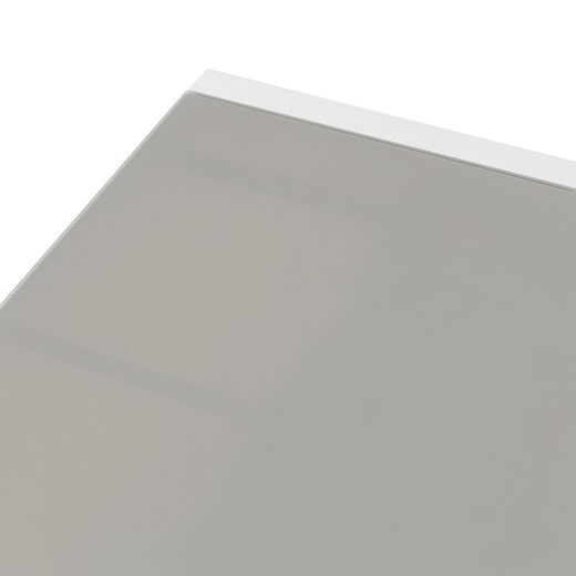 Utdragbart aluminium- och glasbord i vitt och grått, 150-225 x 100 x 75 cm | Orick