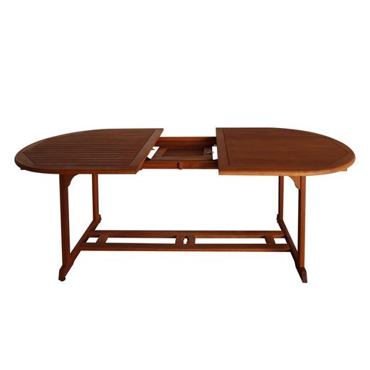 Eucalyptus Wood Extendable Table 190-230x100x74 cm