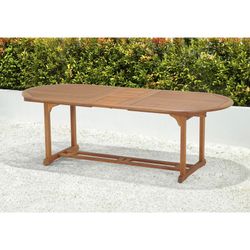 Eucalyptus Wood Extendable Table 190-230x100x74 cm