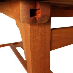 Eucalyptus Wood Extendable Table 190-230x100x74 cm