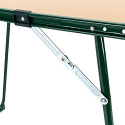 Folding table made of wood and steel frame, 82x58x66 cm