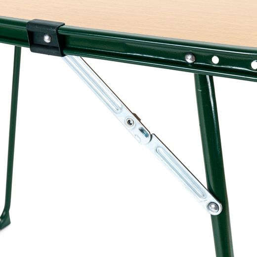 Folding table made of wood and steel frame, 82x58x66 cm