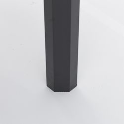 Rectangular aluminum table in anthracite, 160 x 90.8 x 75.5 cm | Byron