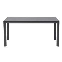 Rectangular aluminum table in anthracite, 160 x 90.8 x 75.5 cm | Byron