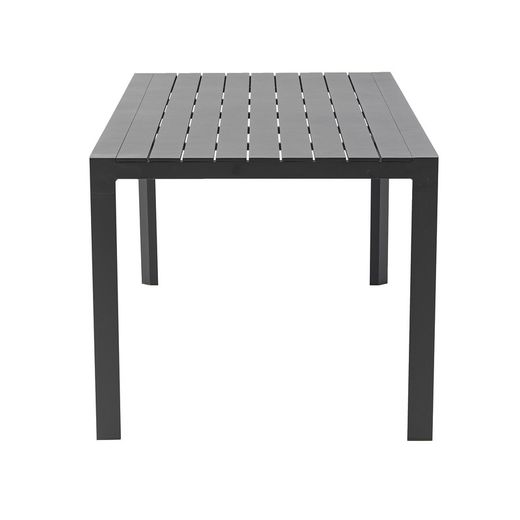 Rectangular aluminum table in anthracite, 160 x 90.8 x 75.5 cm | Byron
