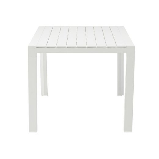 Rectangular aluminum table in white, 160 x 90.8 x 75.5 cm | Byron