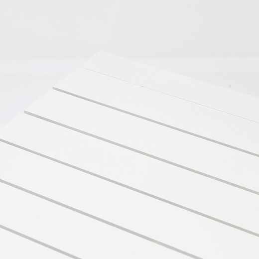 Rectangular aluminum table in white, 220 x 90.8 x 75.5 cm | Byron