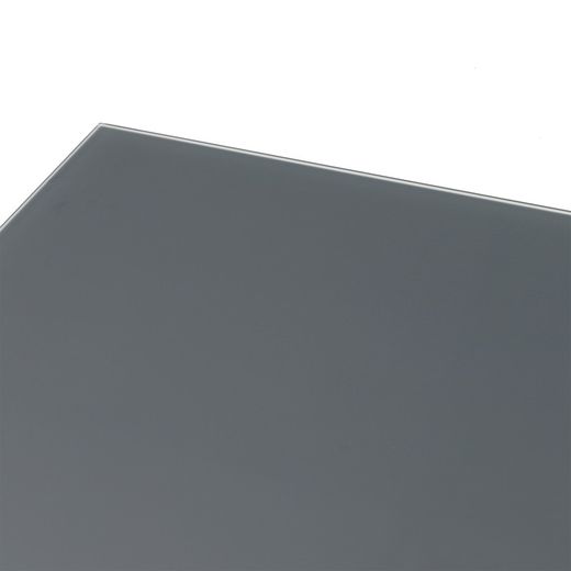 Rectangular aluminum and glass table in anthracite, 200 x 90 x 74 cm | Adin