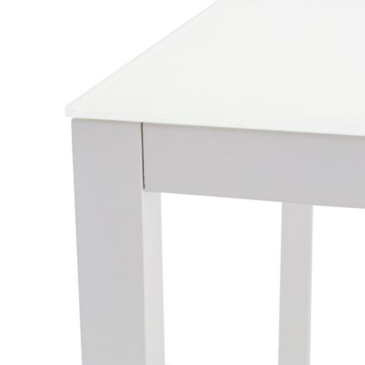 Garden dining set in white aluminum | Adin + Samoa
