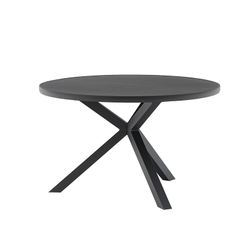 Round aluminum table in anthracite, 120 x 120 x 75 cm | Yowah