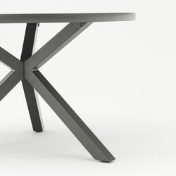 Garden dining set in anthracite aluminum | Yowah + Broome