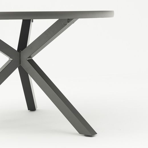 Garden dining set in anthracite aluminum | Yowah + Broome