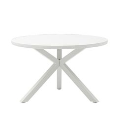 Garden dining set in white aluminum | Yowah + Albury