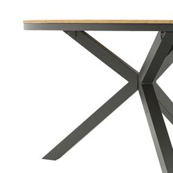 Garden dining set in anthracite aluminum and teak | Sidney + Broome