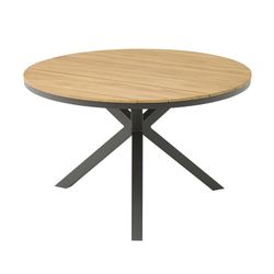 Garden dining set in anthracite aluminum and teak | Sidney + Broome