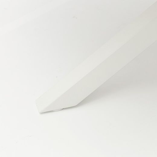 Garden dining set in white aluminum and teak | Sidney + Broome