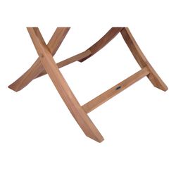 Salon de jardin en teck couleur miel | Naga rond + Mati