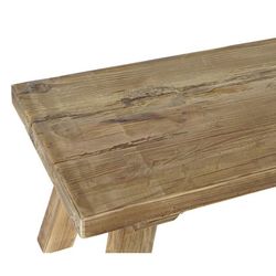 Table d'appoint en bois recyclé, 150x39x43cm