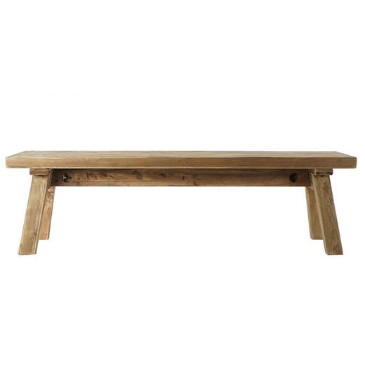 Table d'appoint en bois recyclé, 150x39x43cm
