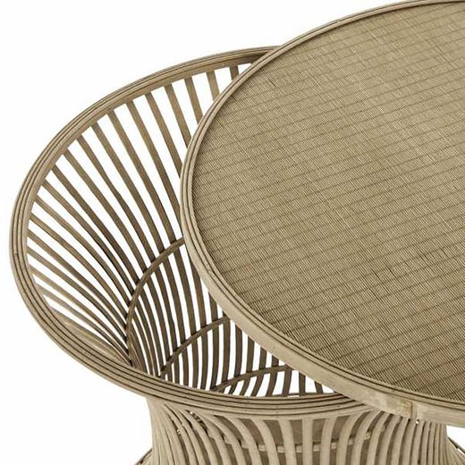 Rattan Side Table, Ø60.5x60cm