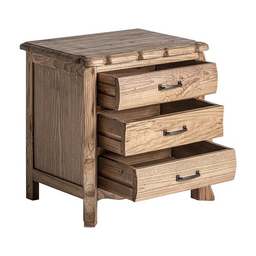 Brixton Couchtisch aus natürlichem Ulmenholz, 64 x 47 x 60 cm