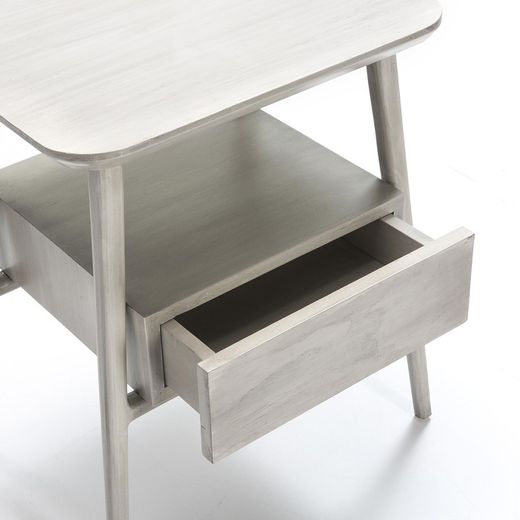 Table basse en bois gris, 50x38x60cm
