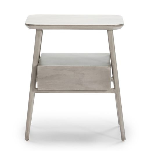 Table basse en bois gris, 50x38x60cm