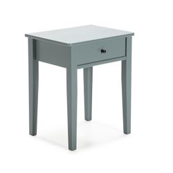 BART Nightstand in Melamine and Green Pine, 46x36.4x55 cm