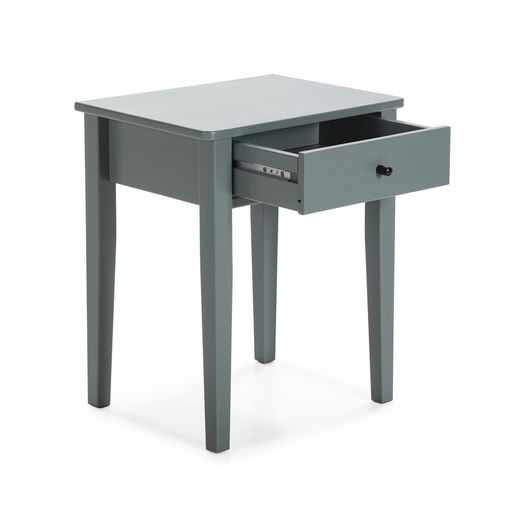 BART Nightstand in Melamine and Green Pine, 46x36.4x55 cm