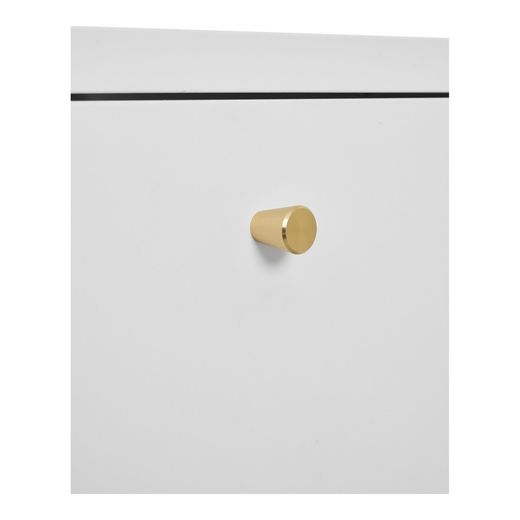 Table de chevet en acier blanc, 40 x 40 x 60 cm | Dalby